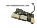 Захранваща букса Aудио USB платка  / DC POWER JACK Audio  USB BOARD  кабел    от лаптоп APPLE MACBOOK  13