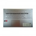 Оригинален корпус с клавиатура за лаптоп ASUS X512 X512D 0KNB0-5114BG00 13N1-6TA0922 кирилица сребрист