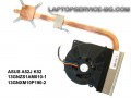 Комплект охлаждане с вентилатор от лаптоп ASUS A52J K52 13GNZS1AM010-1 13GNXM10P190-2