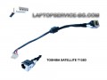 Захранваща букса DC Jacks с кабел за лаптоп TOSHIBA SATELLITE T135D