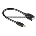 Кабел OTG адаптер micro USB към USB 17cm 