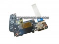 USB платка CARD READER, бутон за вклюване за лаптоп MSI MS-16JB MS 16JB MS-16JB2