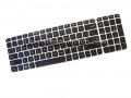 Клавиатура   HP PAVILION ENVY M6 M6-1000 M6-1100 M6-1200 690534-001 PK130R12A00 с сива рамка и подсветка