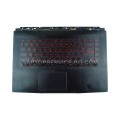 MSI MS-16R4 MS-16R1 GF63 8RC 8RD Клавиатура с горен корпус   US Red backlit кирилица